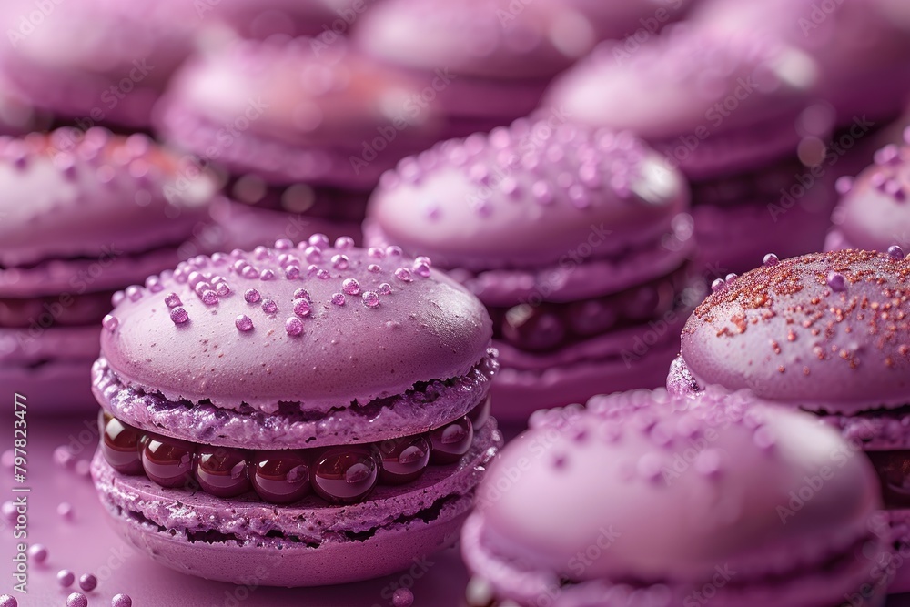 Fototapeta premium Desserts for all color of purple professional advertising food photography
