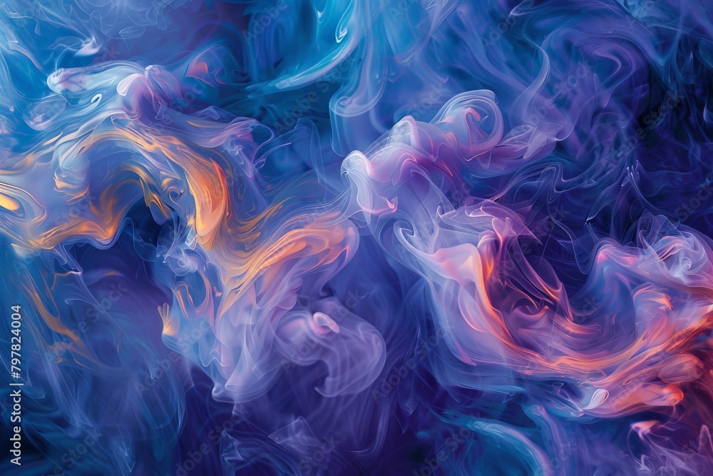 Swirling colors in an abstract dance