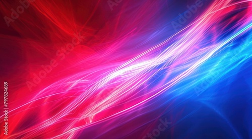fluorescent lines in red and blue background neon stick piece lamp tube light