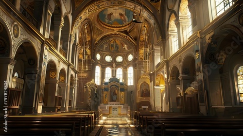 Ancient Style Church interior 