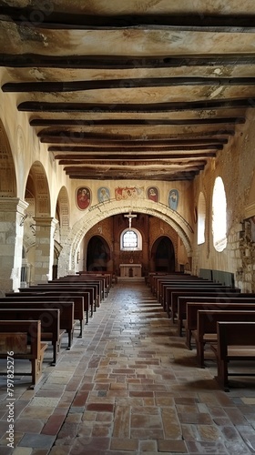 Ancient Style Church interior 