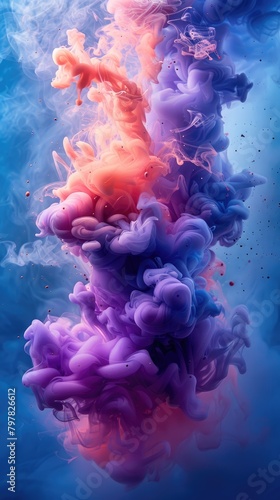 Colorful smoke with gradient colors © fanjianhua