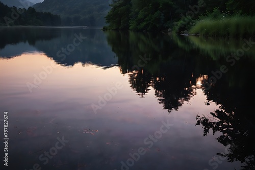 sunrise over the lake © Naseer