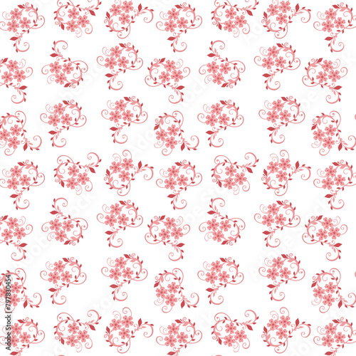 Color vector floral pattern Design