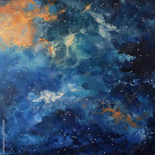 Stellar Oils Celestial Galaxies © Arti