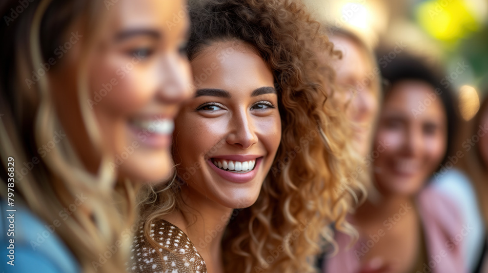 Group of multiracial friends enjoying a laugh together. Group of multiracial friends enjoying a laugh together.