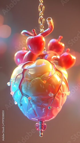 Visualizing Inflammation Suppression through Selective COX 2 Inhibition A Captivating Molecular Showcase photo