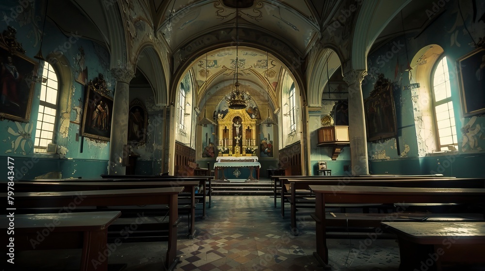 Old Style Church interior 