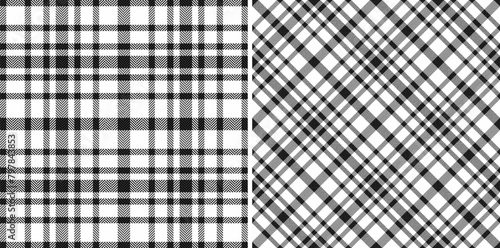 Check tartan vector of pattern seamless plaid with a background textile fabric texture.