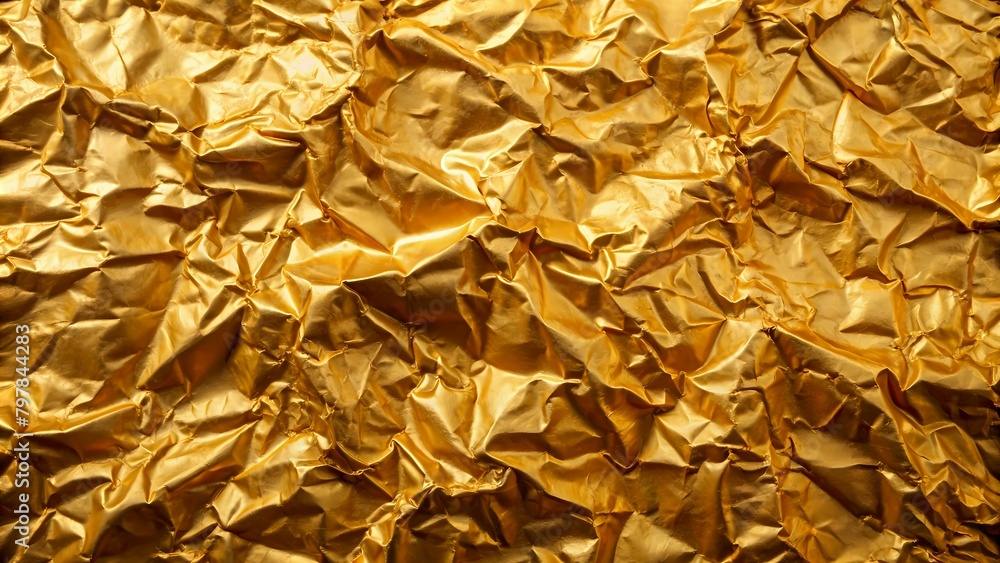 Elegant Texture, Crumpled Gold Background Elegant Texture, Crumpled Gold Background