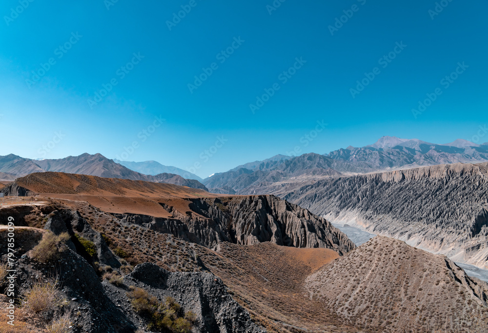 Tianshan scenery along the Duku Highway in Xinjiang Uygur Autonomous Region, China