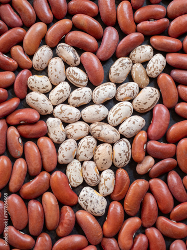 A Heart made out of beans