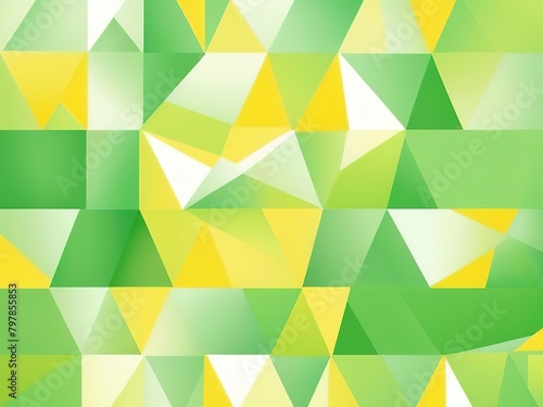 geometric background pictures Green and yellow 3D vector illustration for your design work
