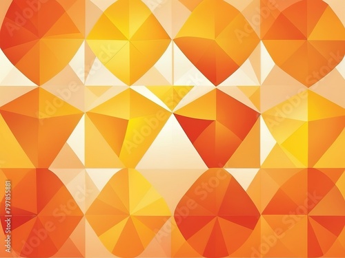 geometric background pictures Orange and yellow 3D vector illustration