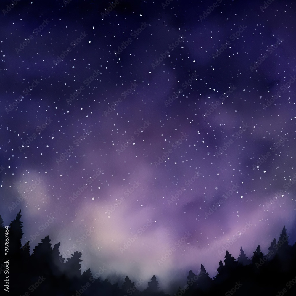 sparse stars in night sky