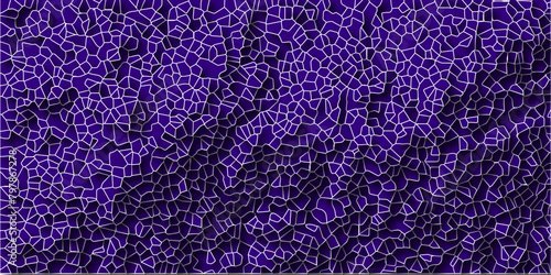 3D broken glass quartz vonoroi diagram vector background.Papercut geometric mosaic tiles pattern background.Seamless vintage vector background.
