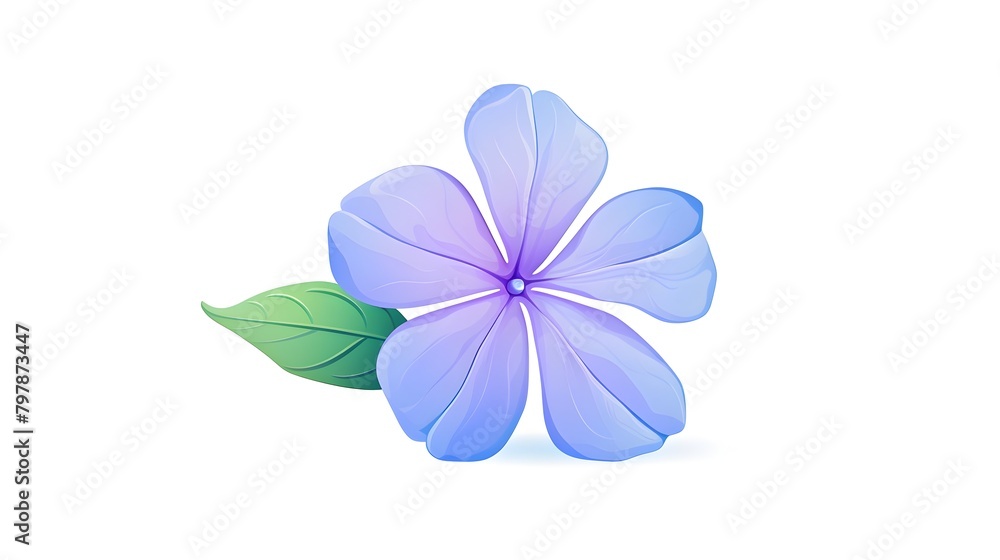 Captivating Periwinkle Flower in Full Bloom with Delicate Petals Exuding Elegance and Grace Captivating Periwinkle Flower in Full Bloom with Delicate Petals Exuding Elegance and Grace