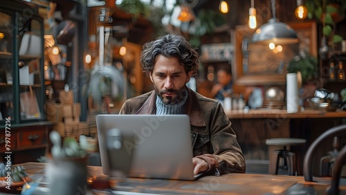 Time-lapse footage of a fashionable male professional working on a laptop in a bustling office. Concept Fashionable Male Professional, Laptop Working, Time-lapse Footage, Office Setting