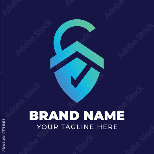 Insurance and protection modern logo