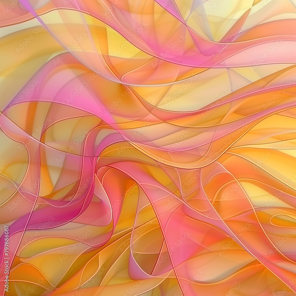 Line art presentation template on soft light background. Abstract modern art. Line art presentation template on soft light background. Abstract modern art.