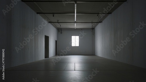 empty room with a window