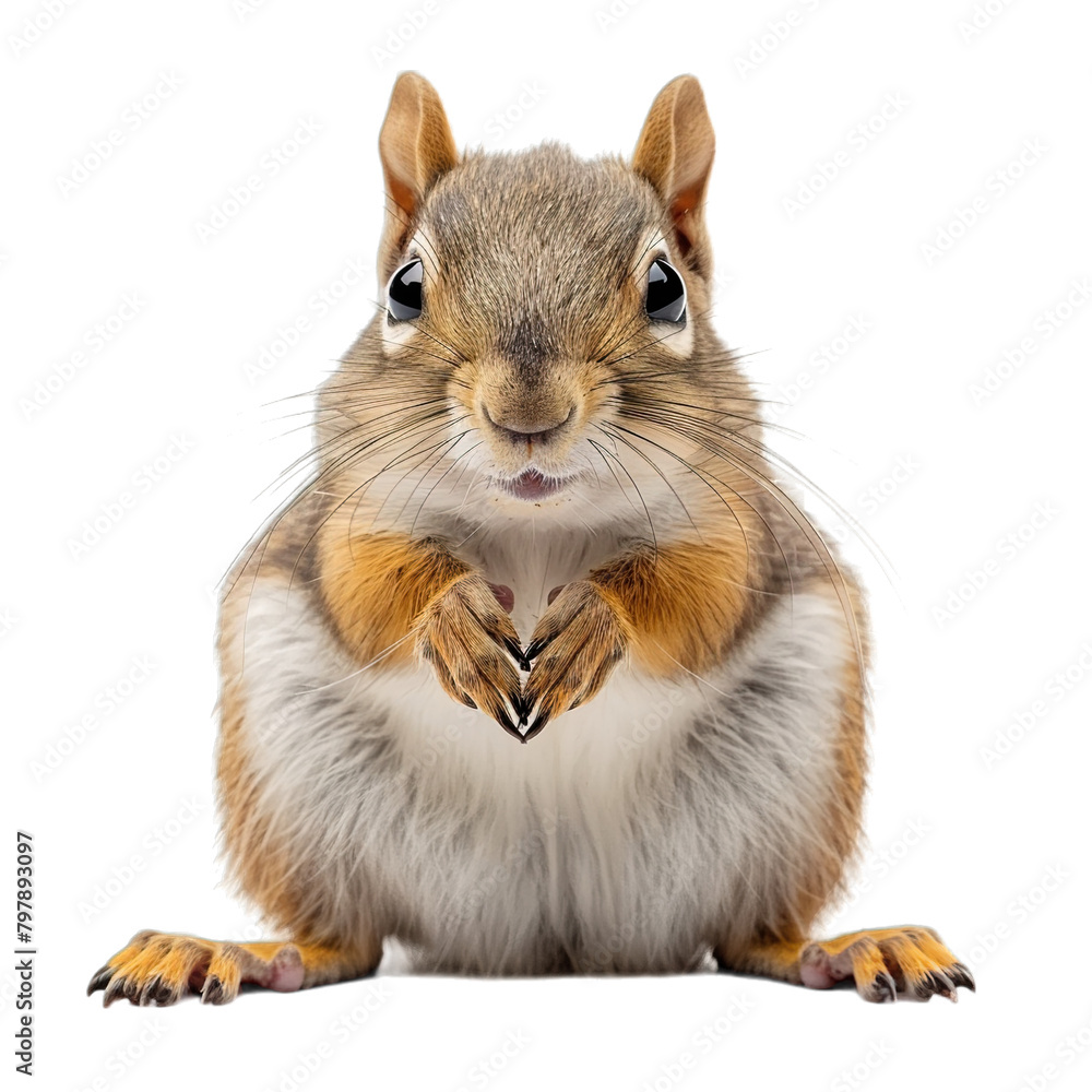 Obraz premium squirrel with nut