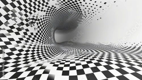 Geometric Patterns  A 3D vector illustration of a geometric pattern with optical illusion effects