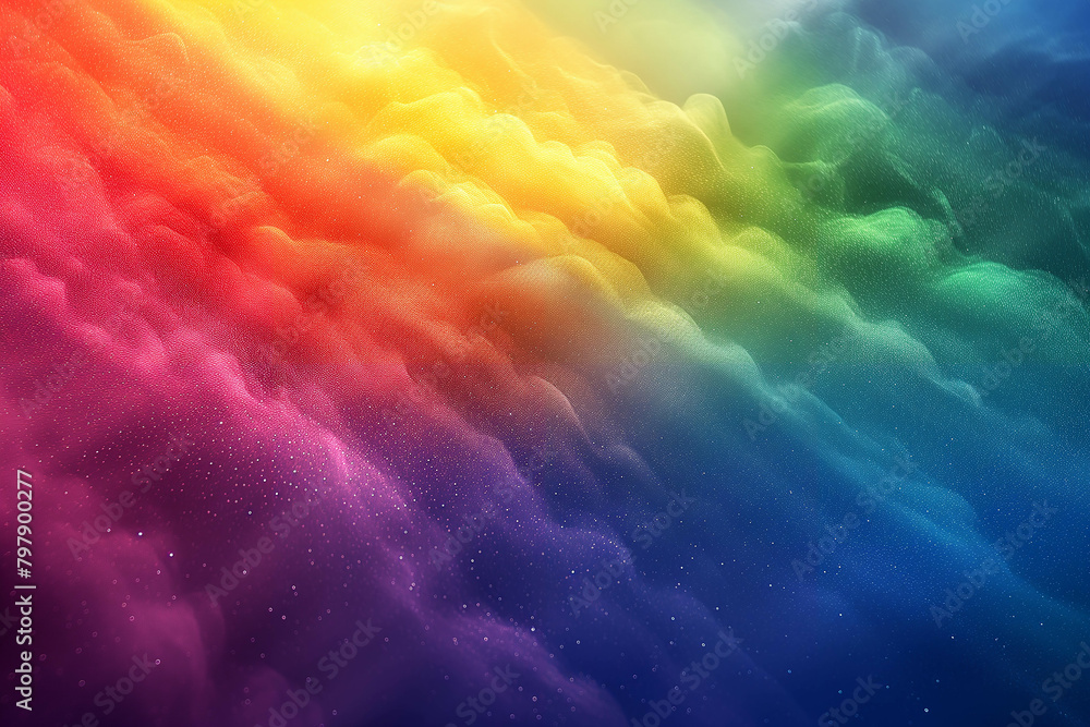 Picture of rainbow light splashing down. Picture of rainbow light splashing down.