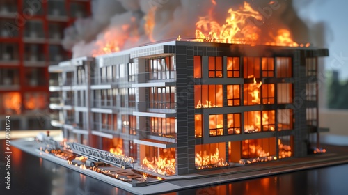 A documentary on fire safety engineering, showing simulations of flame spread and smoke movement in buildings © Samon
