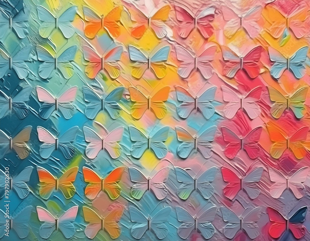 painted butterfly pattern