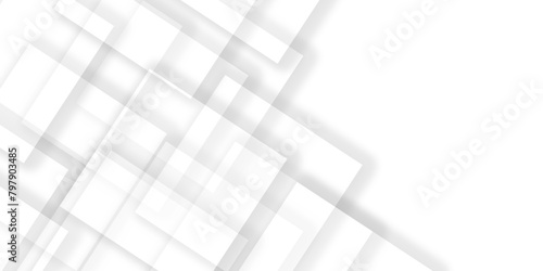 abstract modern square grid pattern ceramic tiles wall and floor background. White and gray paper shape design. Texture abstract white and grey lines on light silver background. Seamless dissent.