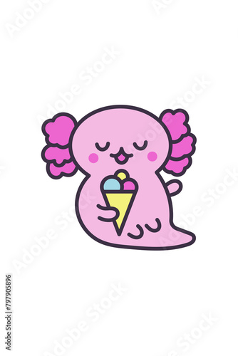 Kawaii Smiley Face Sticker  Cute Character for Any Project