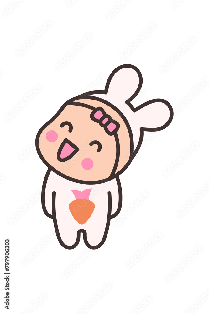Kawaii Smiley Face Sticker: Cute Character for Any Project Kawaii Smiley Face Sticker: Cute Character for Any Project