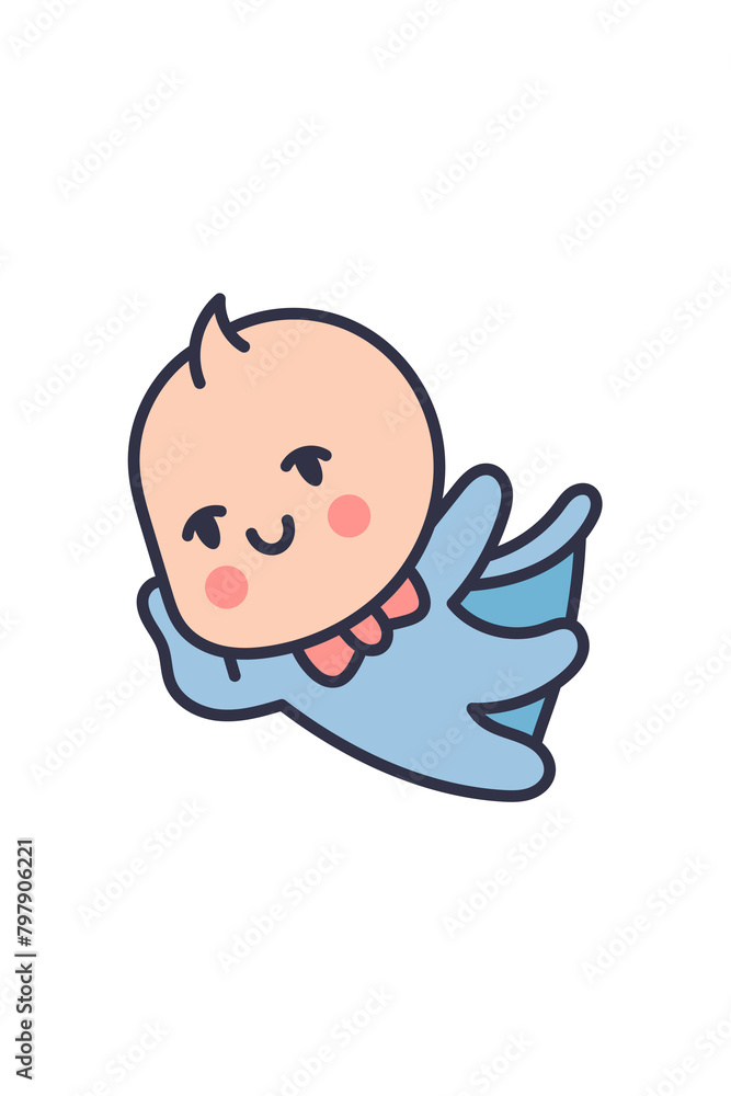 Kawaii Smiley Face Sticker: Cute Character for Any Project Kawaii Smiley Face Sticker: Cute Character for Any Project