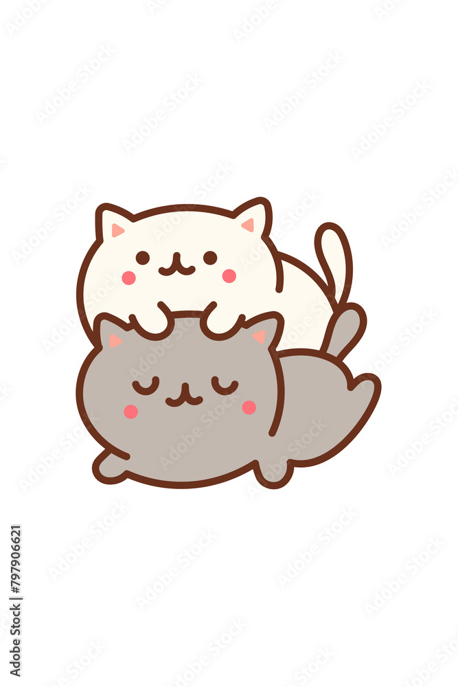 Kawaii Smiley Face Sticker: Cute Character for Any Project Kawaii Smiley Face Sticker: Cute Character for Any Project