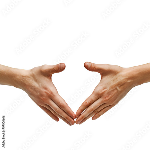 hand gestures on a transparent background