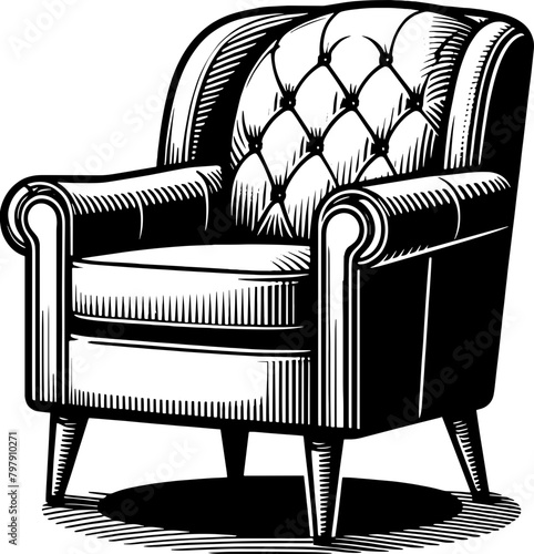 Club chair furniture icon 9