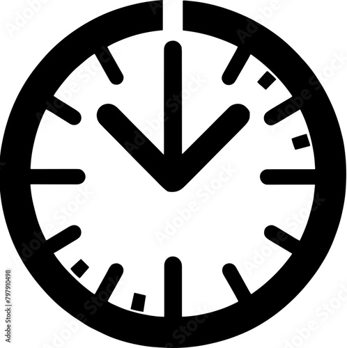 Clock icon vector 4