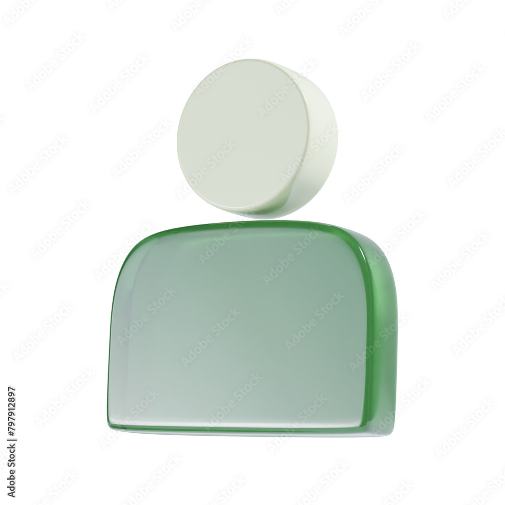 profile 3d icon and illustration profile 3d icon and illustration