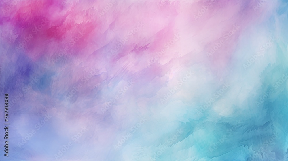 Lively watercolor texture with smooth blends of pink and blue hues, perfect for artistic backgrounds