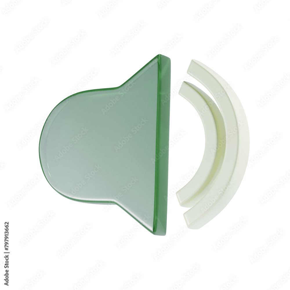 sound volume 3d icon and illustration sound volume 3d icon and illustration