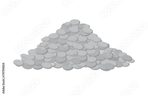 PNG, Set of building material piles (sand, stones, cement, crushed stone, brick, gypsum). Building material piles. Vector illustrations can be used for construction sites, works, industry