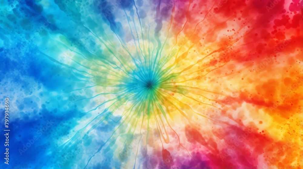 Vivid and dynamic abstract image with a burst of rainbow colors radiating from the center, resembling an explosion of joy Vivid and dynamic abstract image with a burst of rainbow colors radiating from the center, resembling an explosion of joy