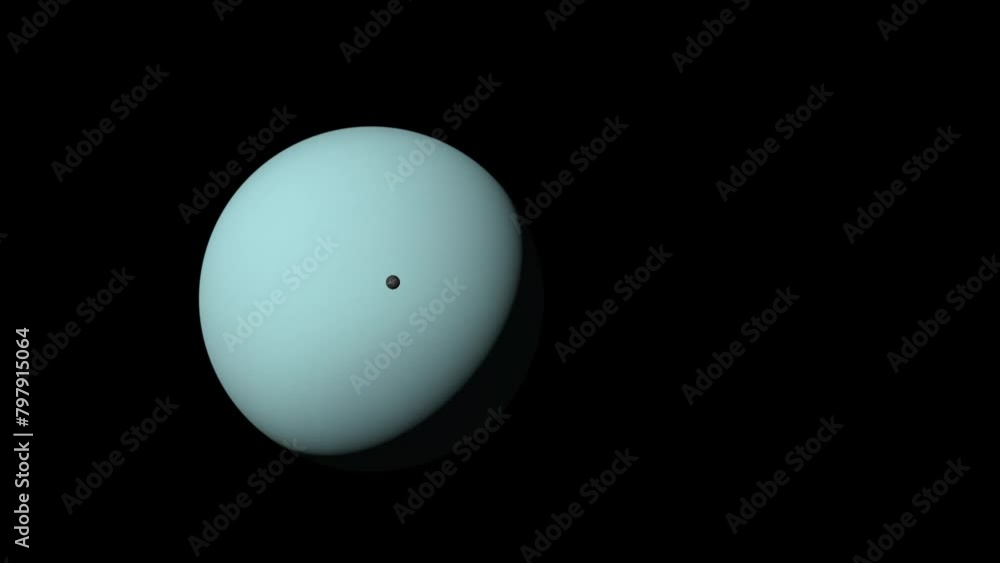 miranda revolves around uranus animation
