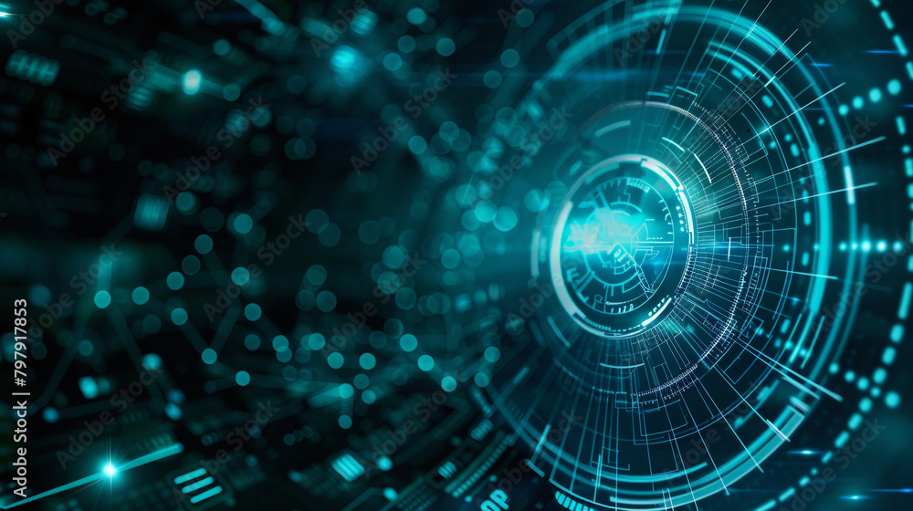 A futuristic digital background with elements of data technology and cyber security, such as holographic interfaces or binary code. A futuristic digital background with elements of data technology and cyber security, such as holographic interfaces or binary code.