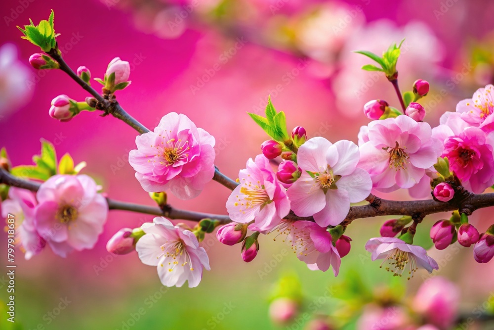 Vibrant Cherry Blossom Close-Up