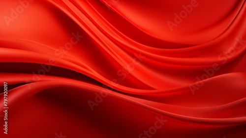 A luxurious and fluid red satin fabric creates an elegant and smooth background that exudes class and sophistication