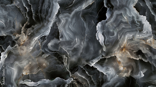 Smoky Quartz Grey Marble, Subtle Swirls and Deep Textures
