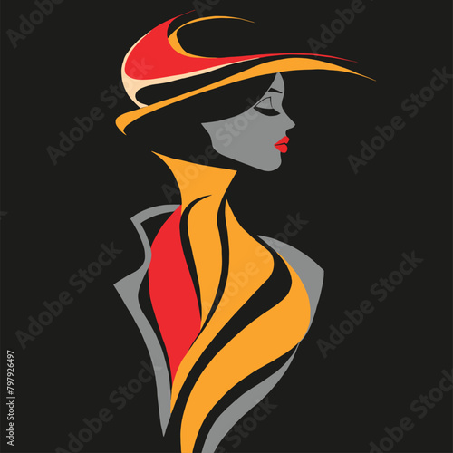 Fashion-inspired vector symbol
