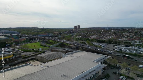 Aerial View of West Brent Cross City Centre London, England United Kingdom. April 12th, 2024 photo